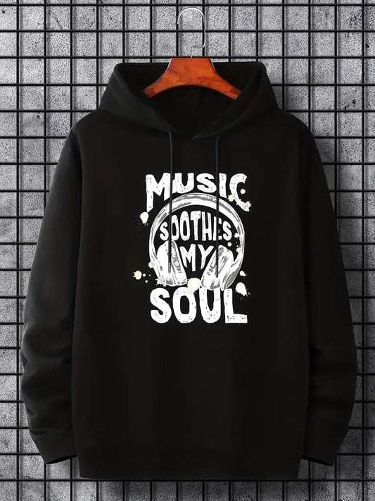 College style sports hoodie innovative fashion letter print autumn and winter plus fleece hoodie suitable for men and women