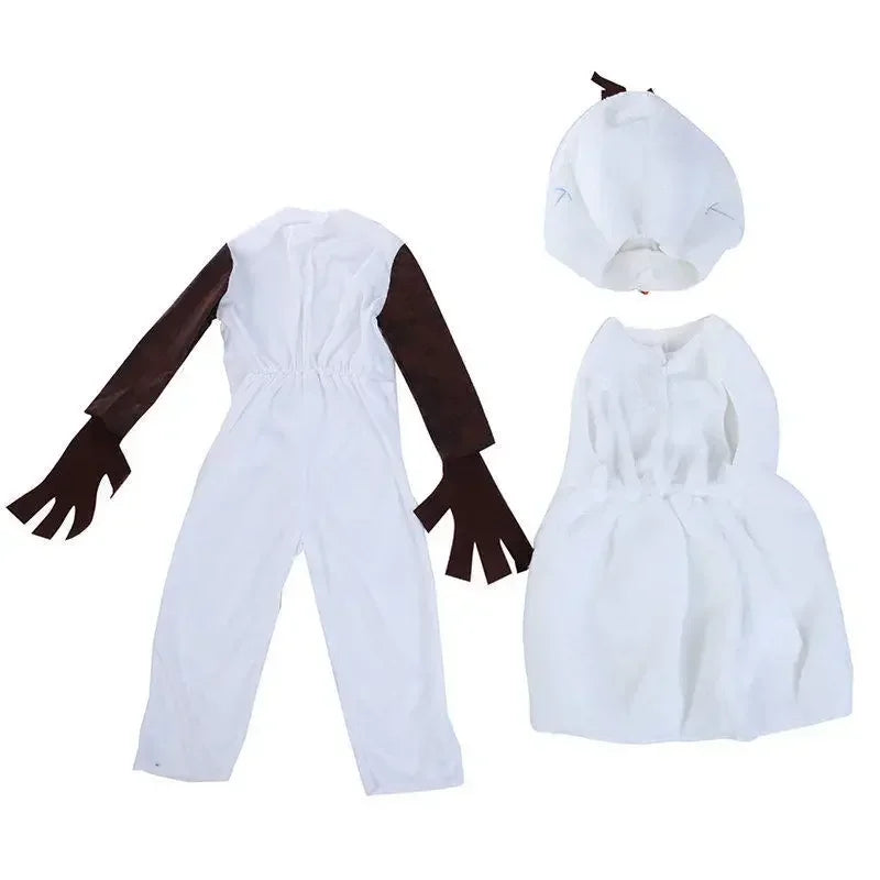 Santa Olaf Costume Kids Infant Cute Snowman Baby Boys Girls Christmas Jumpsuit Santa Clothes Holiday Outfit For Toddler Child