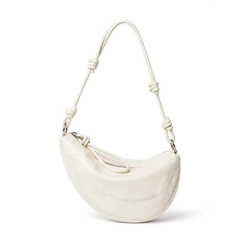 Genuine leather dumpling bag Shoulder bag Handbag Women's large capacity Crossbody Bags Cowhide 2026 top-grain leather