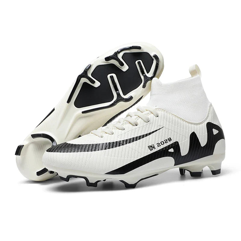 Fashion Pink Soccer Shoes Men's Professional Lightweight Sock Football Boots Outdoor Non-slip Original Football Cleats Sneakers