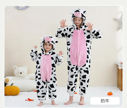 Capybara Anime Cosplay Costumes Kids Animal Cartoon Jumpsuit for Children Halloween Christmas Girls Boys Hooded Pajamas Onesies