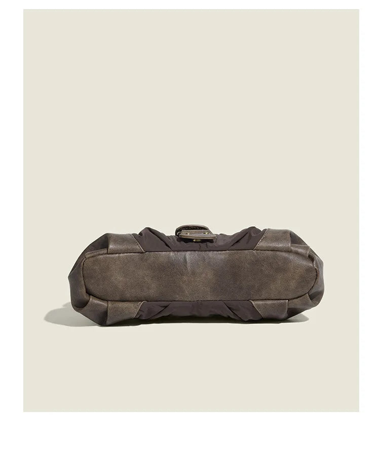 Vintage Rivet Armpit Bag Small PU Leather Shoulder Bags for Women Handbag Female Luxury Design Ladies Hand Bags Bolsa