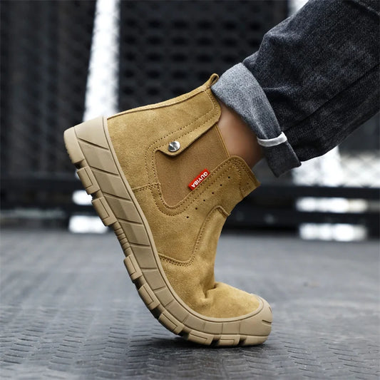 Scald-proof Electric Welding Shoes Plastic Toe Work Shoes Insulated Electrician Shoes Indestructible Industrial Male Wear Boots
