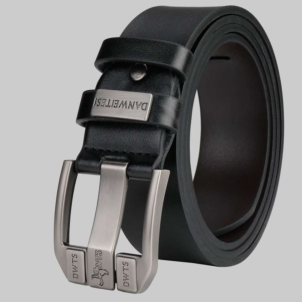 New Men's Belt, Men's High-Quality Belt, Men's Versatile Belt, Luxurious Needle Buckle, Authentic Vintage Denim Style