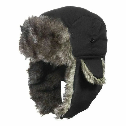 Winter Mens Ushanka Trapper Hat Russian Trooper Ear Flap Cap Earflap