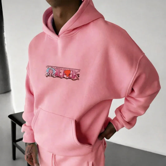One Piece Men's Hoodie Sweatshirt Tony Tony Chopper Anime Spring Autumn Winter Boys Simple Long-sleeved Parent-child Outfit