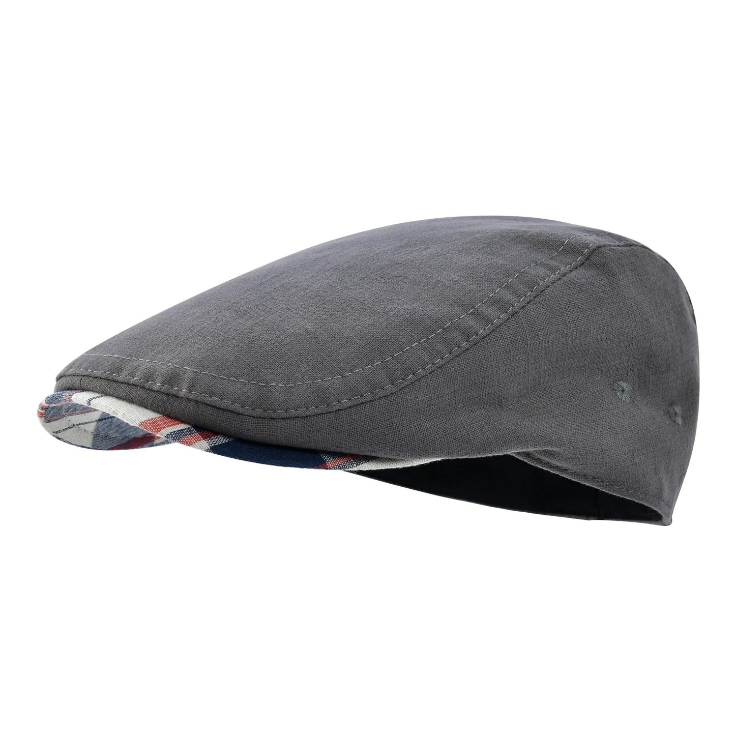 Mens Flat Cap Soft Vintage Linen Hats Casual Retro Newsboy Hat Beret for Male Driving Ivy Hats Summer Autumn