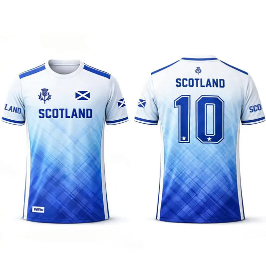 2026 Scotland Flag Print T-Shirt Summer Breathable Quick-Drying Sports Soccer Jersey Men's Everyday Training Apparel Fan Gift