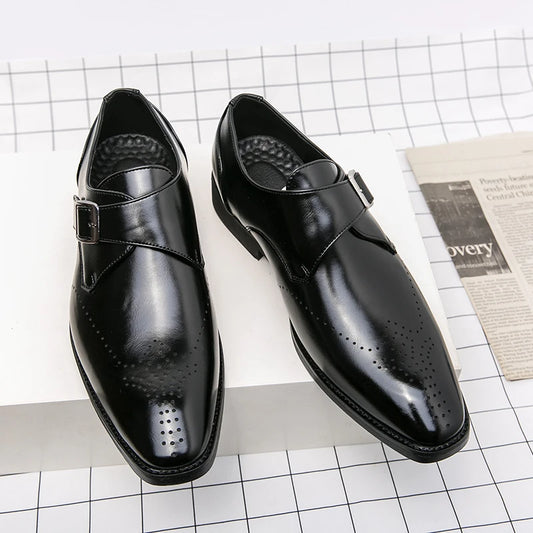 Leather Shoes For Man Loafers Casual Fashion Business Formal Shoes wedding Big Size Designer Shoes High Quality