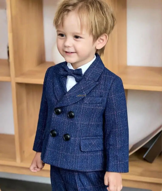 Children Formal Wedding Dress Child Performance Party Dance Costume Baby Boys 1 Year Birthday Suit Newborn Kids Photograph Suit