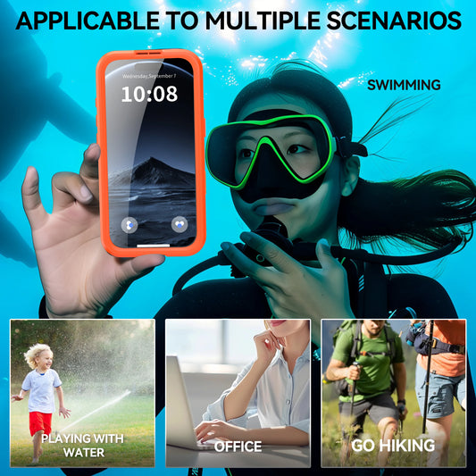 IP68 Waterproof Case For iphone 17 Pro Max 16 17 Air,Shockproof Armor Full Protective Outdoor Snorkeling Swimming diving Cover