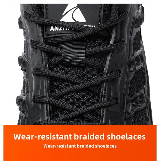 summer breathable safety shoes lightweight work shoes for men women working boots with plastic toe insulation 6KV work sneakers