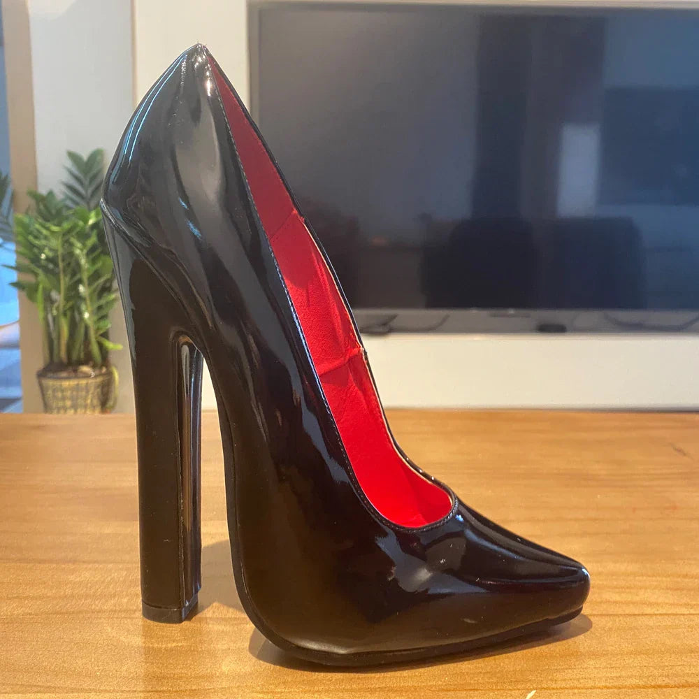 New Style Bold 6 Inch High Heel Fetish Pump Drag Queen Unsiex Shoes Size 5 To 15