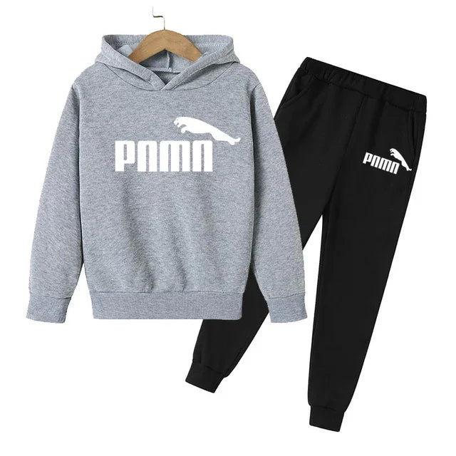 3-12 Years Children Holiday Gifts 2pcs Set Boy Girl Kid's Clothes Hoodie+Pants Suit Spring Autumn Tracksuit