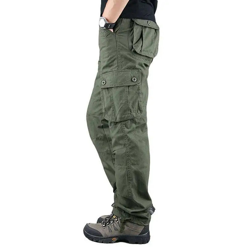 2025 Tactical Cargo Pants Men Cotton Overalls Outdoor Work Trousers Big Size Hombre Clothing Camo Hiking Pants Multiple pockets