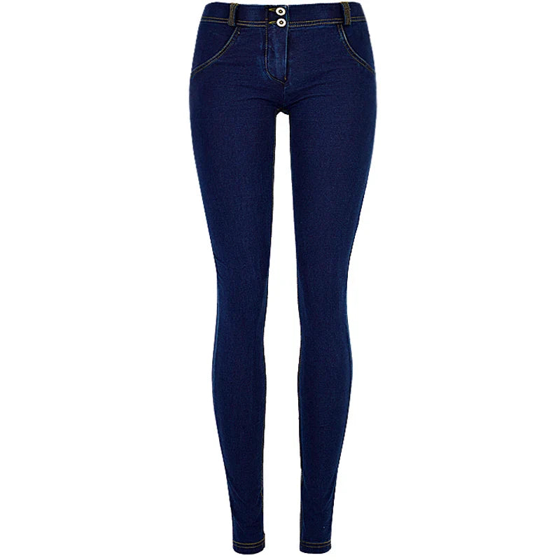 Stretch Jeans Low Waist Women Tight Skinny Denim Pants Buttock Push Up Leggings Female Pull On Pencil Trousers Bodycon Jeggings