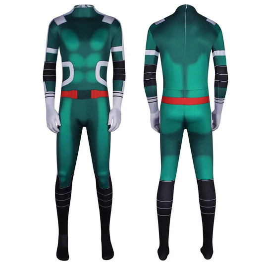 Kids Halloween 3D Print Jumpsuit My Hero Academia All Might Boku Fighting Izuku Midoriya Cosplay Costume Men Bodysuit Outfits