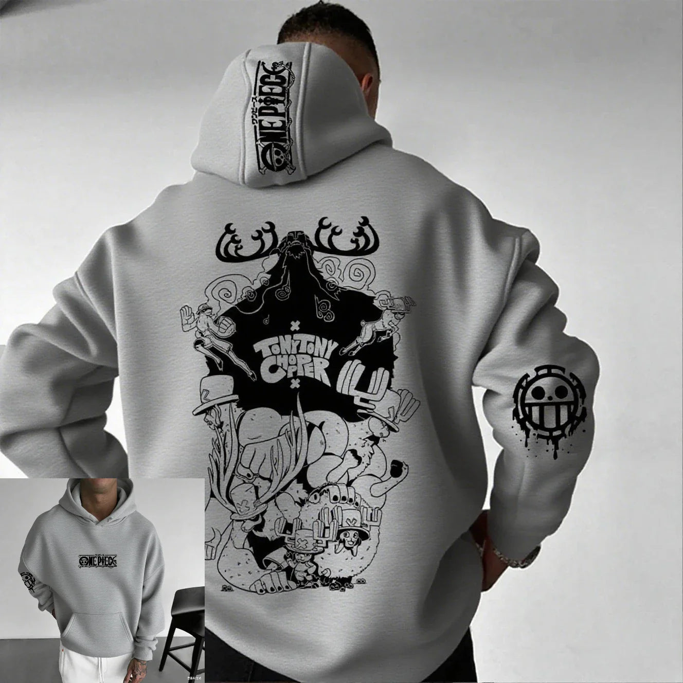 One Piece Chopper Anime Hoodie Men Women Pullover Sweatshirt Graphic Print Streetwear Casual New Spring Autumn Long Sleeve Top