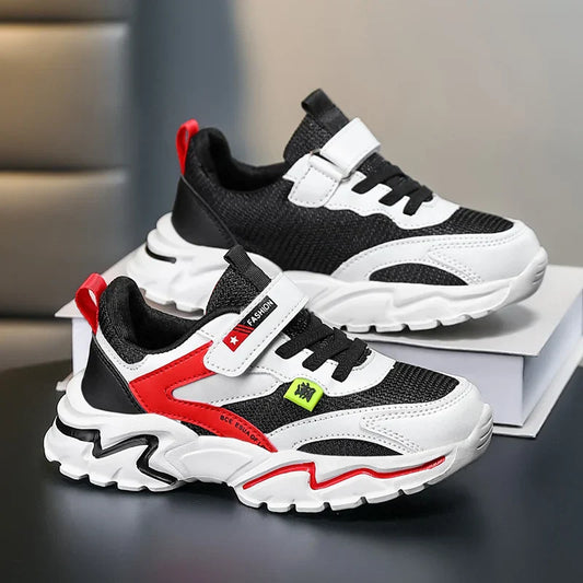 Boys' Summer Mesh Breathable Sneakers Anti-Skid Outdoor Tennis Shoes for Children Sport Running Size 28-39