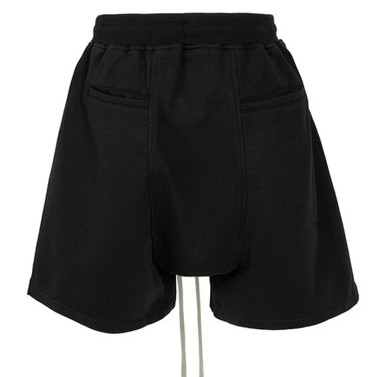 American Retro High Street Double Zipper Shorts Men And Women 2000s Vintage Casual Multi-Function Jogger Loose Sports Shorts