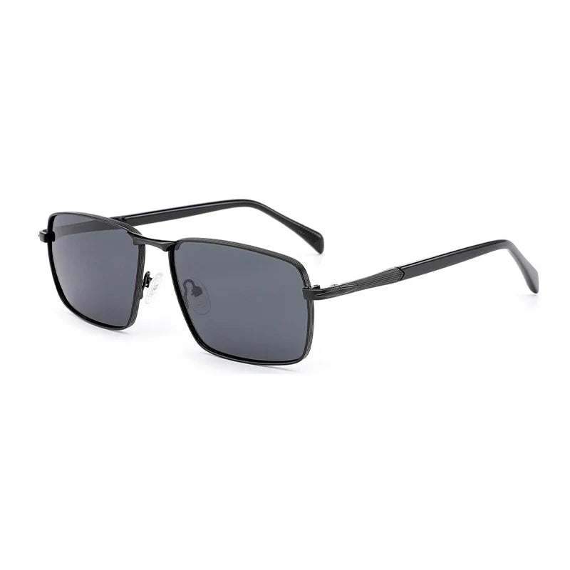 Fashion Myopia Polarized Prescription Sunglasses Men Trendy Metal Uv400 Protection Pilot Corrective Sun Glasses