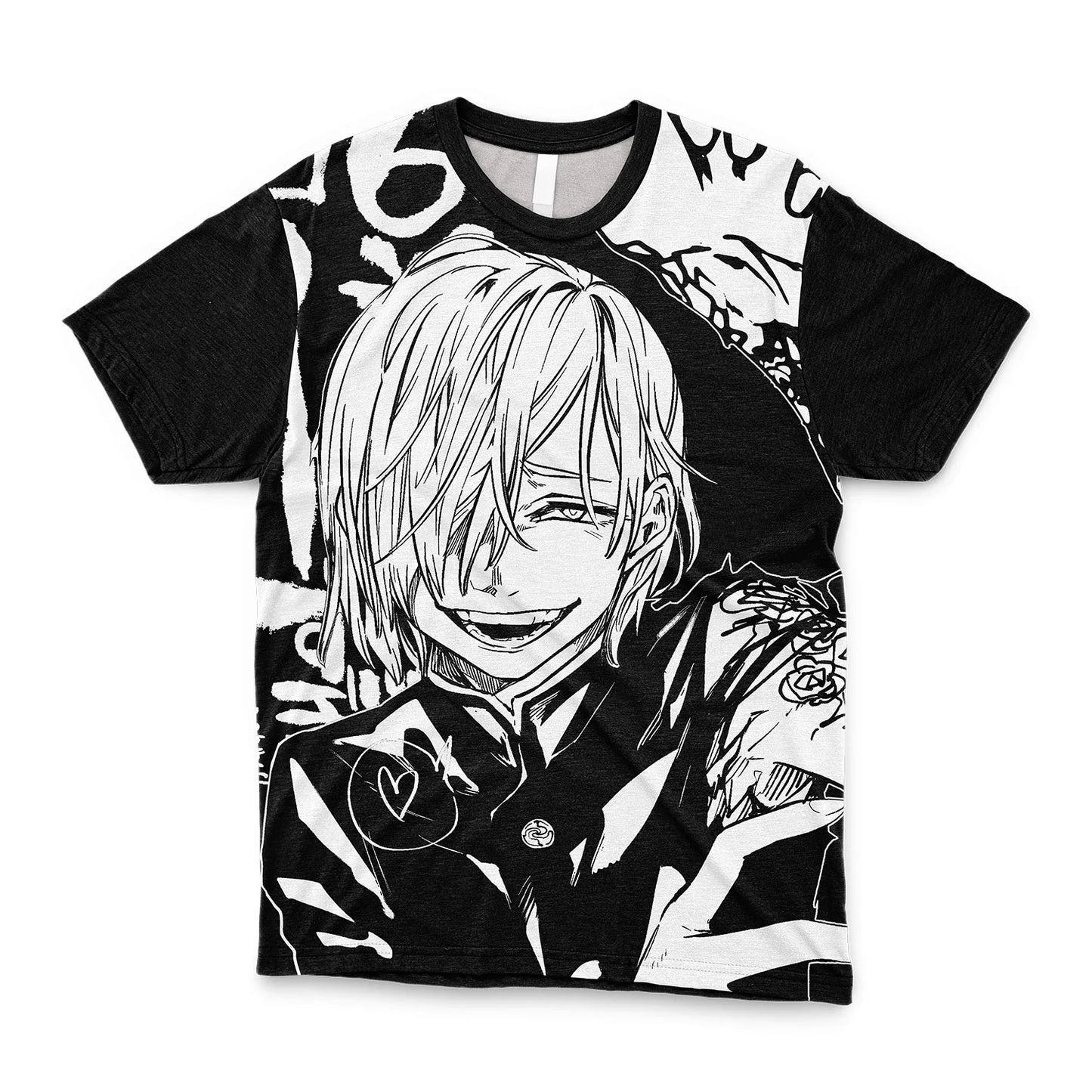 Japanese Anime Jujutsu Kaisen Gojo Satoru T Shirt Otaku Harajuku Style Casual Sports Tops Trendy Japan Cartoon Men's T-shirts