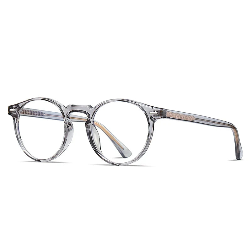 Round Blue Light Reading Glasses Women Eye Glasses Frame for Women Retro Plastic Titanium Anti-Blue Light Computer Eyewear