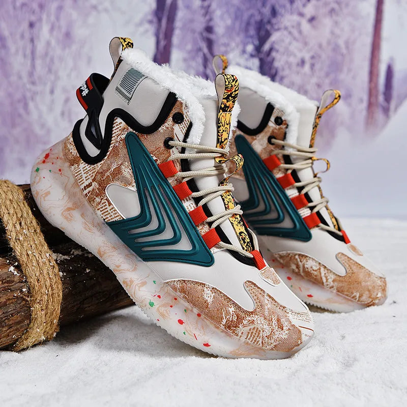 men boots 2024 New Winter Slippers Warm Men Shoes Waterproof Non-Slip Plush Sneakers Male tenis shoes Boots Men Sneakers Winter