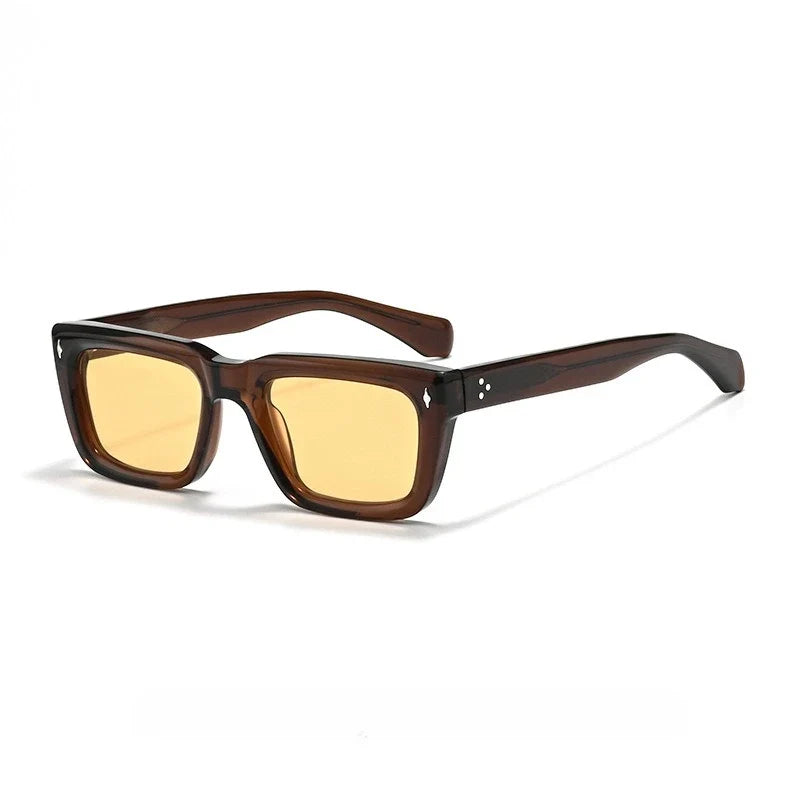 High Quality Handmade Trendy Outdoor SUN GLASSES New Fashion Acetate Sunglasses Men Women Personality Designer Eyeglasses UV400