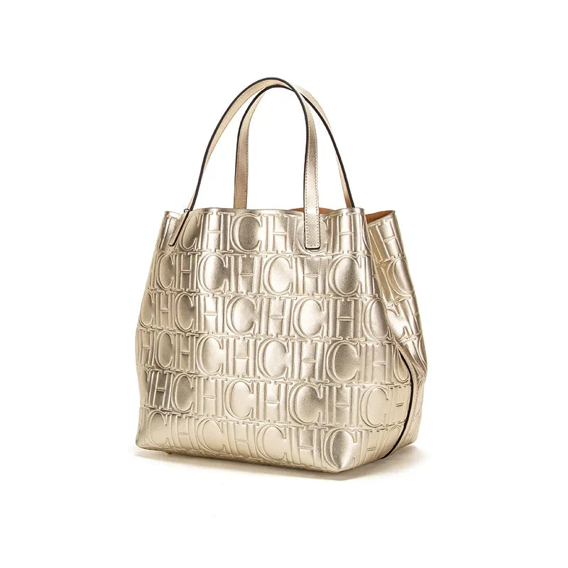 Classic Retro Fashion Simple Hundred Casual Exquisite Solid Color Elegant Large Capacity Ladies Handbag