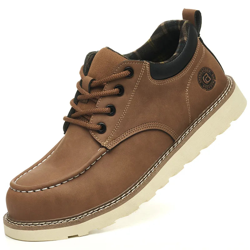 steel toe sneakers for men microfiber leather work shoes waterproof safety shoes industrial construction anti-slip work boots