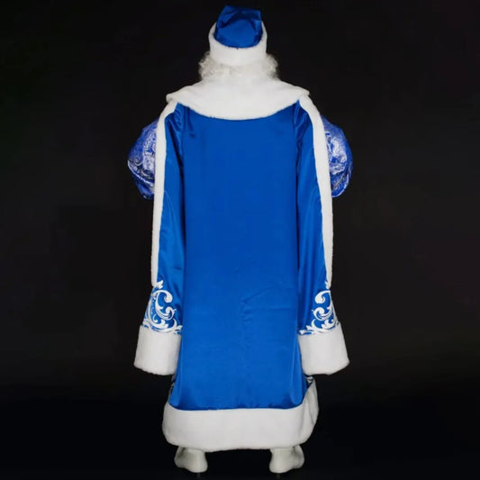 New Santa Claus Carnival Costume Luxurious Performance Outfit Christmas Costume Set Christmas Gift (Without scepter)