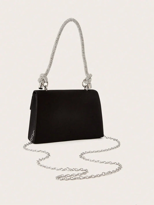 Exquisite and gorgeous butterfly diamond handbag, fashionable and versatile chain shoulder crossbody bag, suitable for travel.