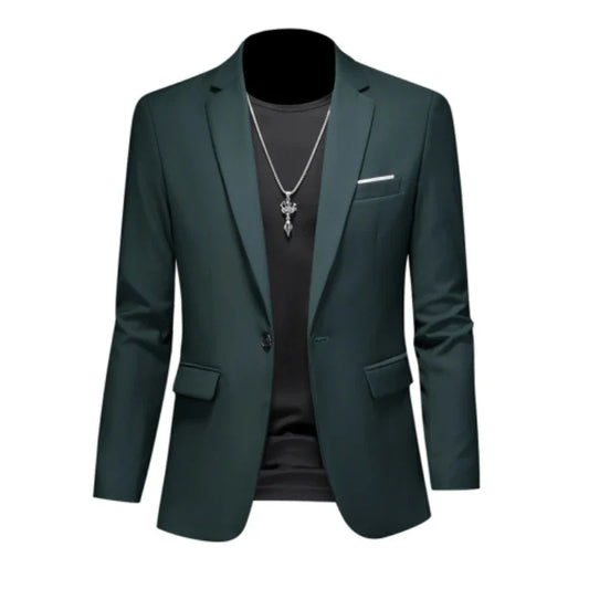15-color boutique fashion suit 6XL men's slim groom wedding suit jacket business office suit casual solid color suit jacket