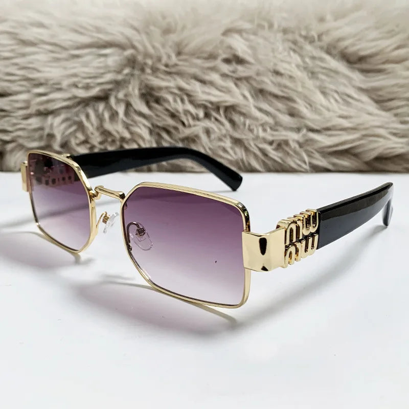 Metal Women's Sunglasses High Quality High Sense Trend Street Sun Glasses Girls Sunshade Glasses UV400