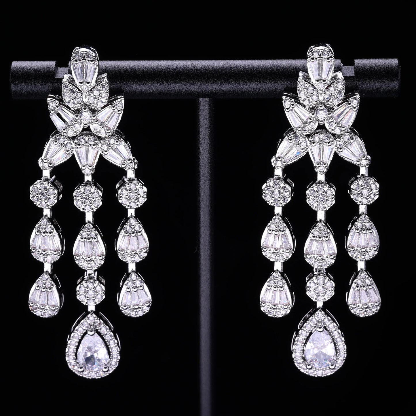 2023 New Dubai Nigeria Africa 4-piece Set Women's Cubic zirconia Jewelry Set Bridal Wedding Party Luxury CZ Crystal Jewelry Set