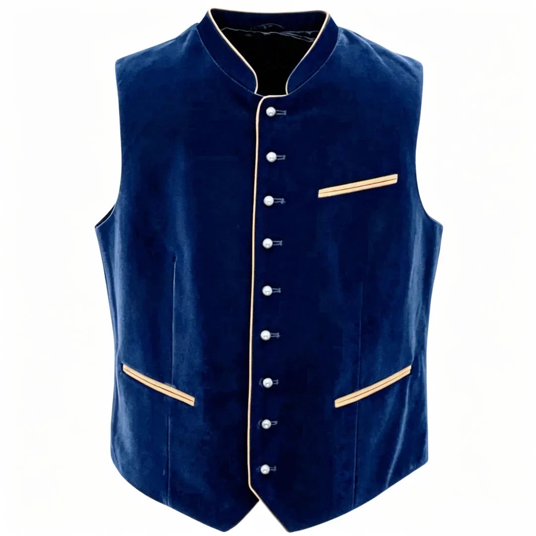 Men Vest Black Suede Velvet High Neck Single Breasted Waistcoat For Wedding Banquet Business Work Casual Daily Men Suit Vest