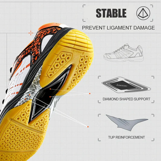 Badminton Shoes Sneakers Mens Tennis Breathable Anti-Slippery Sport Shoes for Men Women K-065D