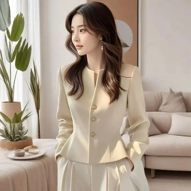 Short Suit Coat Lined Small Fragrant Style Jacket New Beautiful 2026 Temperament Gentle Versatile Spring Autumn Women's Clothing