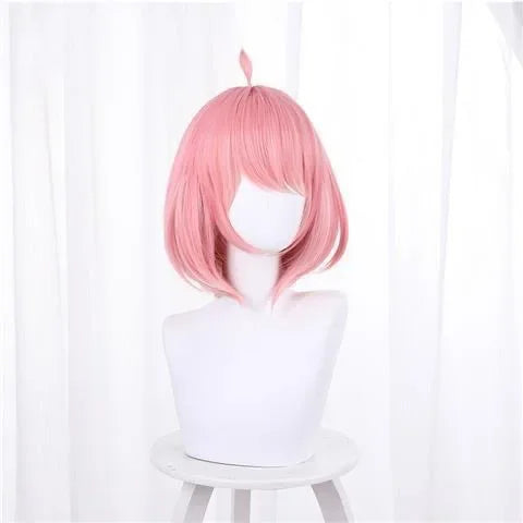 Anime SPY X FAMILY Anya Forger Cosplay Costume Black Dress Uniform Child Girls Pink Wig Stockings Party Role Outfit Adults Kids