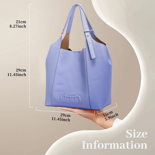Retro Fashion Women's New Solid Color Shoulder Bag PU Material Versatile Commuter Women's Large Capacity Handbag
