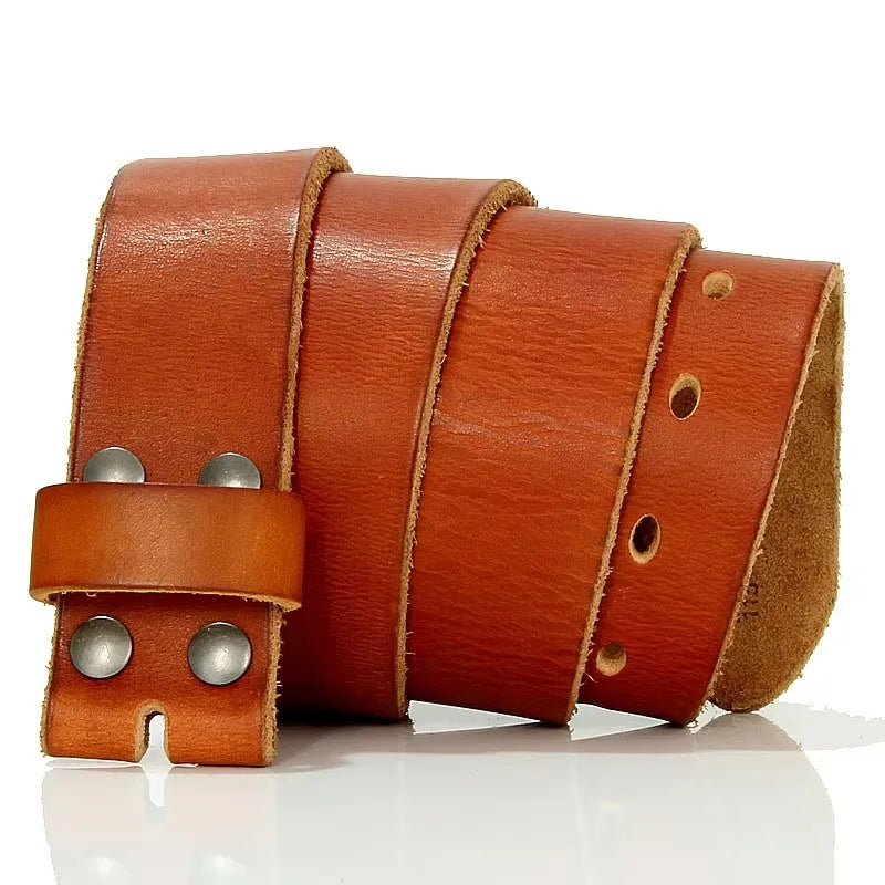 3.8cm width Designers Luxury Brand Belts for Mens High Quality Pin Buckle Male Strap Genuine Leather Waistband,No Buckle