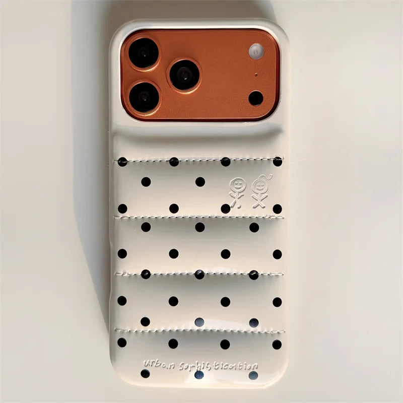 Luxury Silver Leather Love Heart Phone Case For iPhone 17 Pro 16 15 14 Pro Max Back Cover with Hand Strap Shockproof Cute Cases