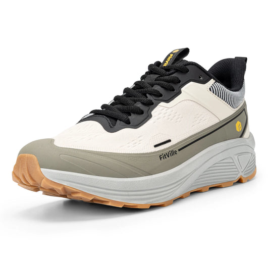 Men's Wide Toe Box Shoes Cushioned Well Sneakers Non Slip Lightweight Breathable Running Shoes for Swollen Feet