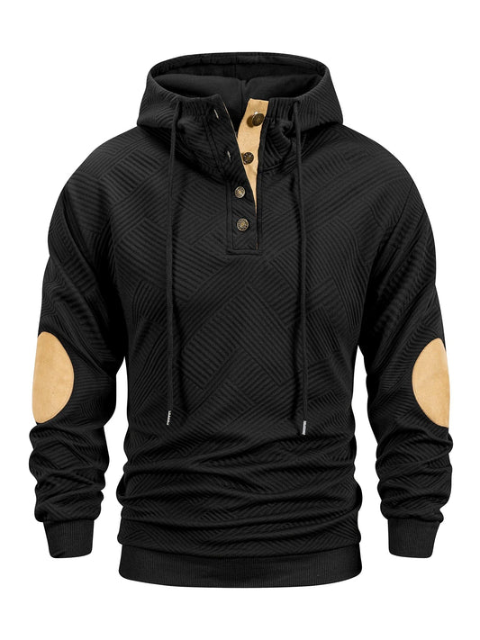 Men's Sportswear Solid Color Joggers Hoodie Sweatshirts and Long Pants 2 Piece Set Fashionable Casual Sports Set Men's Tracksuit