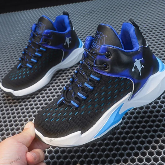 Baby's New Soft/Breathable Sports Games Sports Basketball Soccer Running Shoes Kids Hot Sale Summer School Students Sneakers