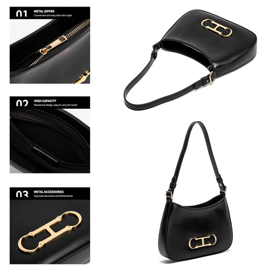 Women's Handbag New Simple Stray Shoulder Bag Zipper Closed Mini Women's Bag