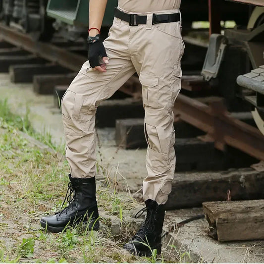 Tactical Pants Hunting Cargo Pants Men Knee Pad Training outdoors Camouflage Clothes Hunter Field Hiking Trouser Woodland