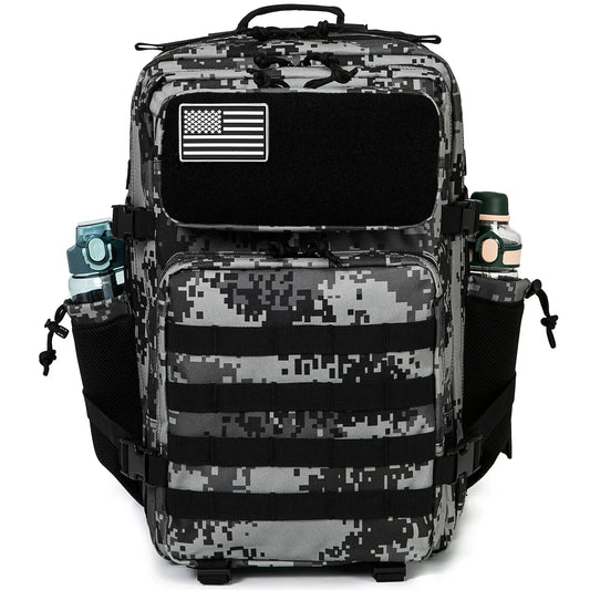 45L Tactical Backpack survival Bag Hunting MOLLE Backpack GYM For Men EDC Outdoor Hiking Rucksack Witch Bottle Holder