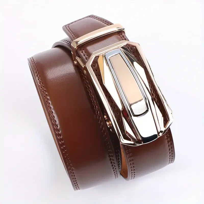 Men's Genuine Genuine Leather Belt Business Formal Belt Automatic Buckle Belt for Men Fashion Designer Belt Men